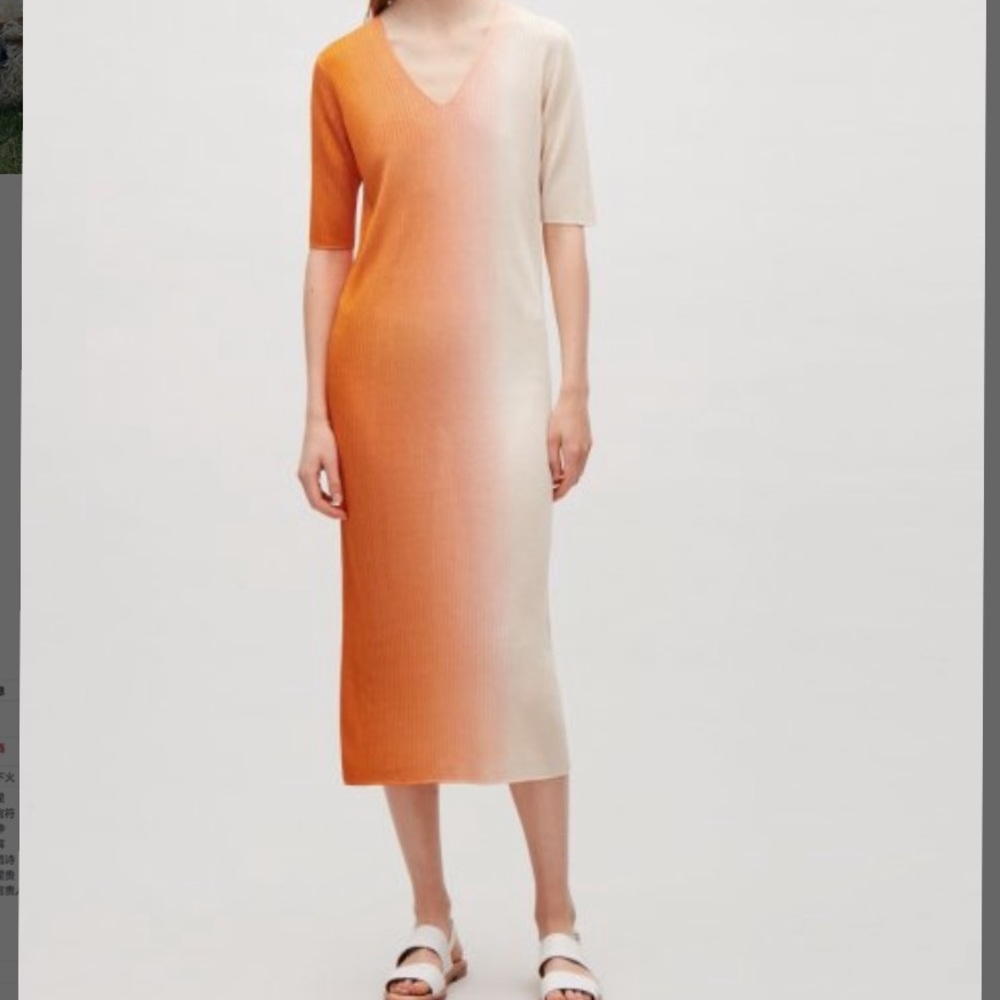 NWT COS rare rib-knit dress minimal style XS